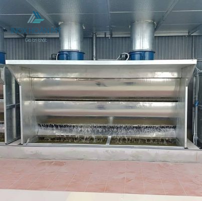 buồng phun sơn màng nước