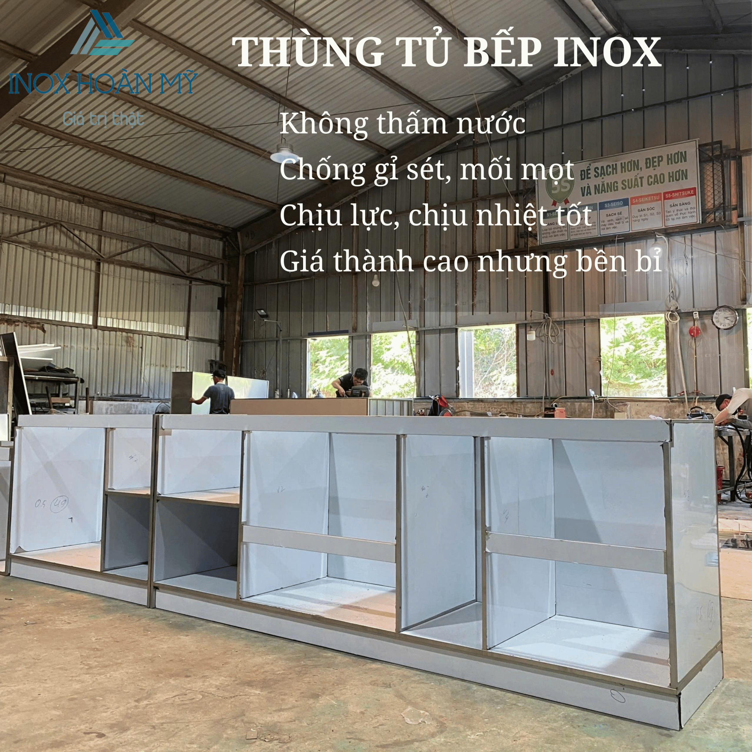 Thùng tủ bếp inox